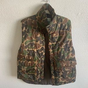 Gander Mountain Camo Puffer Vest SZ M VTG